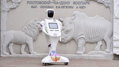 Реализован инновационный проект – продажа билетов в зоопарк с помощью робота-кассира Waybot на пинпаде PAX D200
